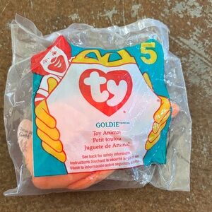 Ty Goldie Plush in Bright Orange